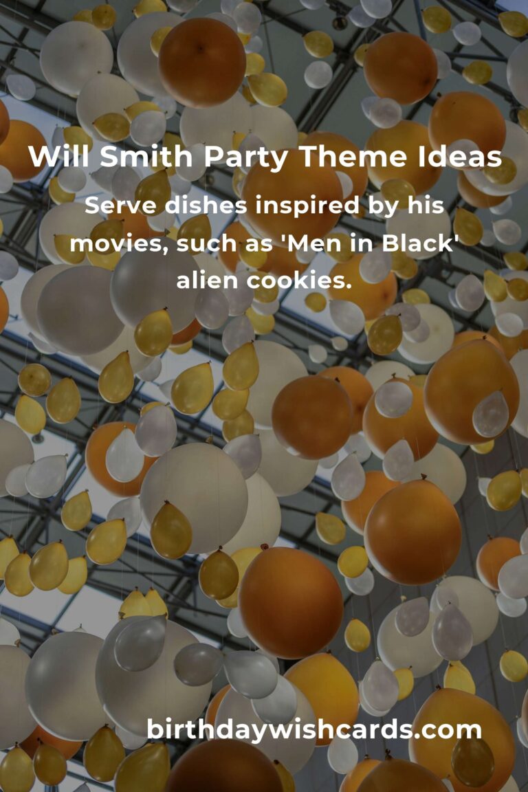 How to Throw a Memorable Will Smith-Themed Birthday Party