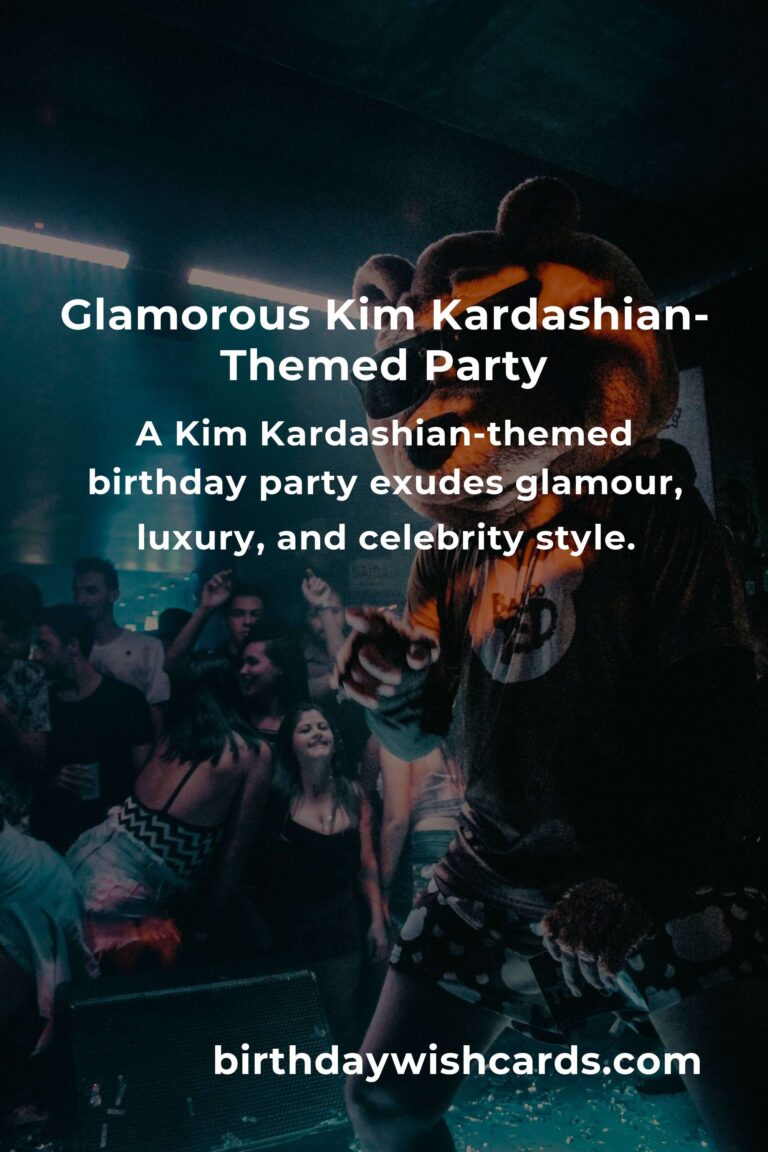 How to Throw a Perfect Kim Kardashian-Themed Birthday Party