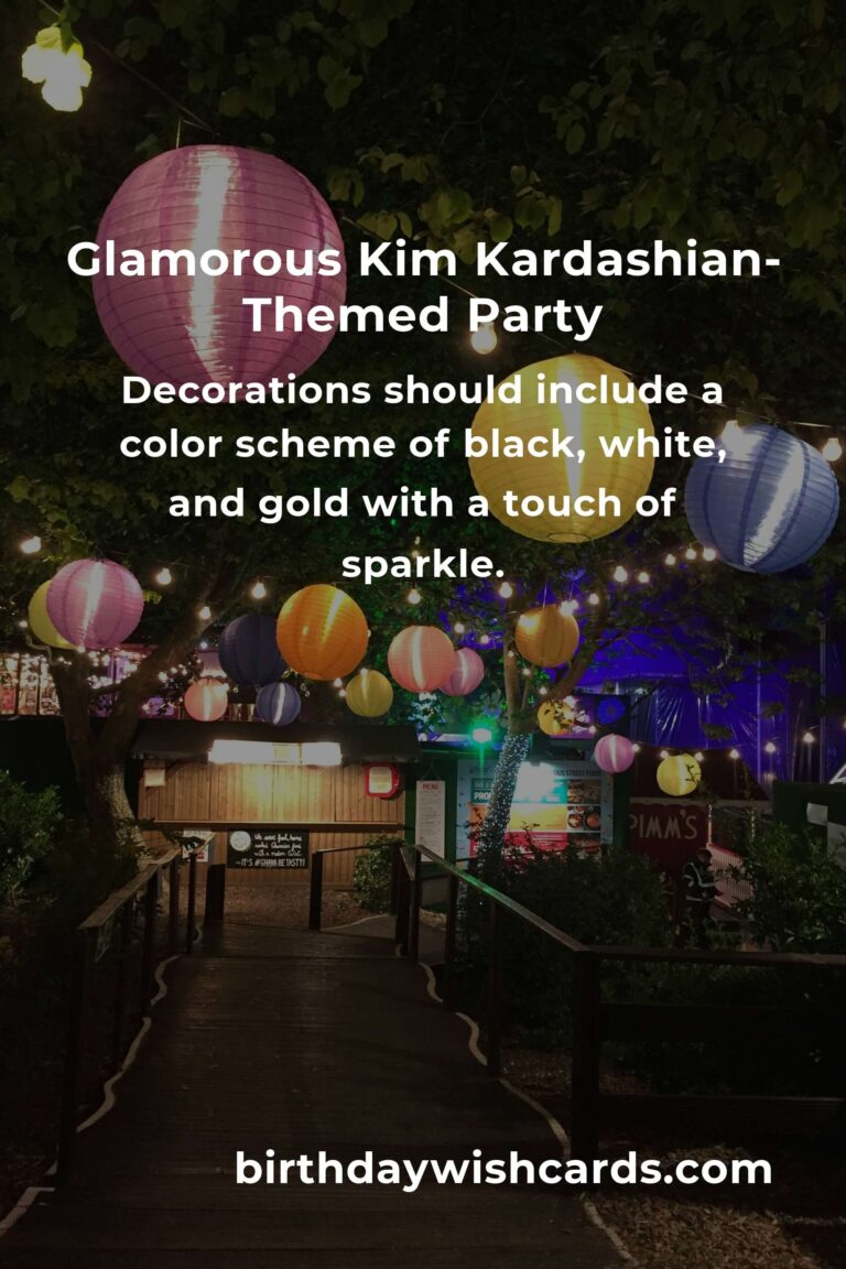 How to Throw a Perfect Kim Kardashian-Themed Birthday Party