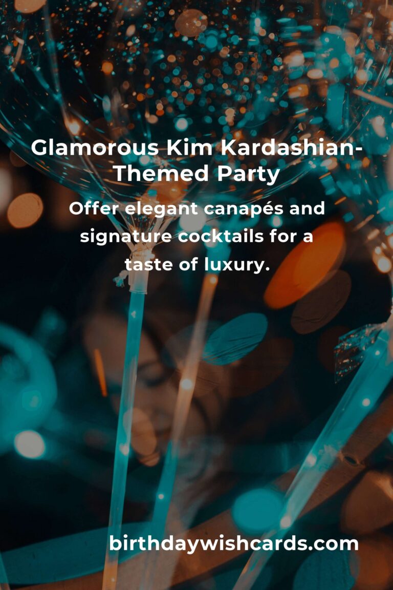 How to Throw a Perfect Kim Kardashian-Themed Birthday Party