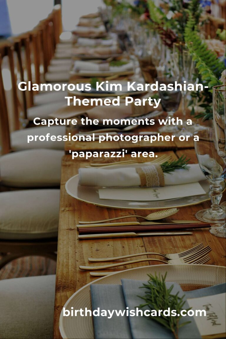 How to Throw a Perfect Kim Kardashian-Themed Birthday Party