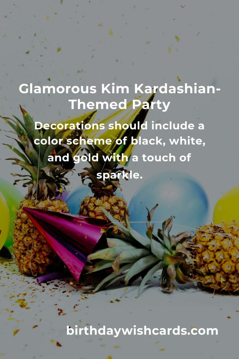 How to Throw a Perfect Kim Kardashian-Themed Birthday Party