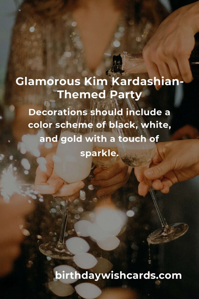How to Throw a Perfect Kim Kardashian-Themed Birthday Party