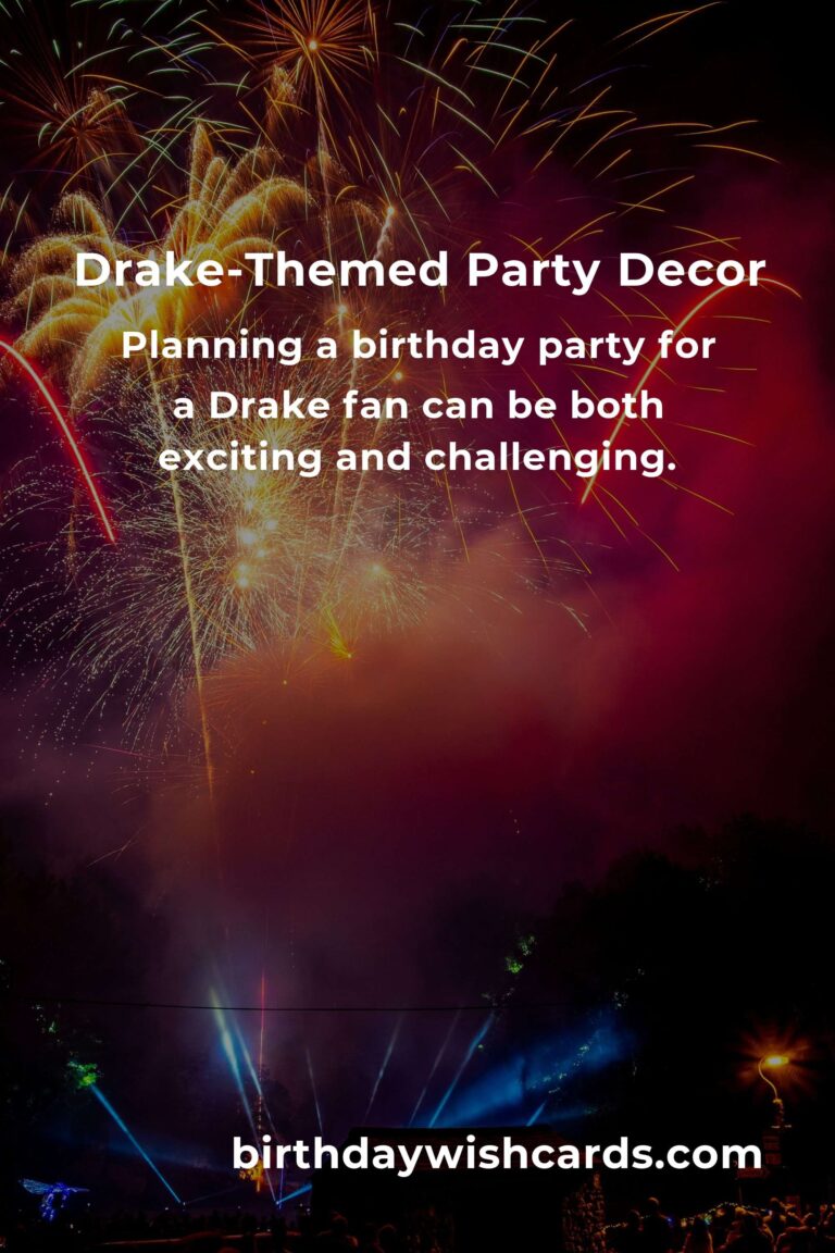 How to Throw the Ultimate Drake-Themed Birthday Party