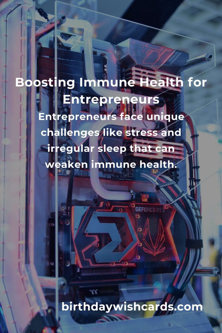 Immune System Guide for Entrepreneurs: Boosting Health in 2025
