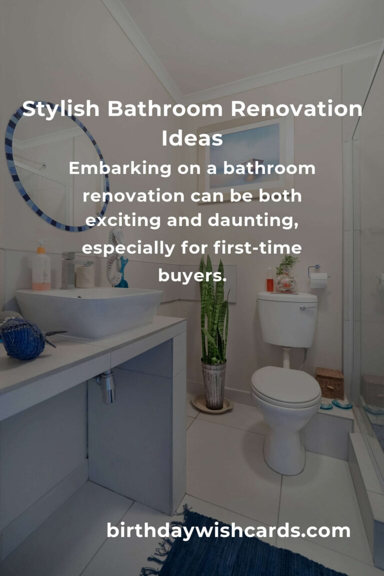 Innovative Bathroom Renovation Ideas for First-Time Buyers