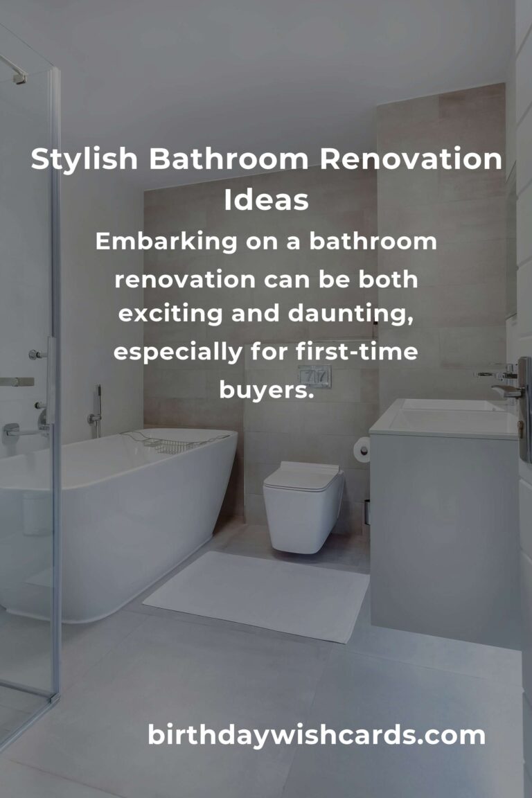 Innovative Bathroom Renovation Ideas for First-Time Buyers