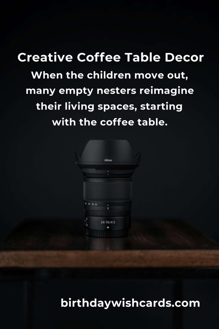Innovative Coffee Table Ideas for Empty Nesters