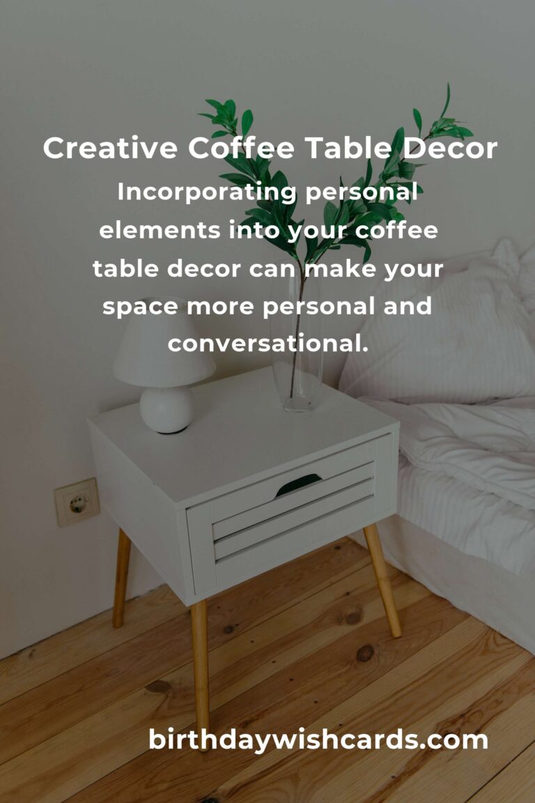 Innovative Coffee Table Ideas for Empty Nesters