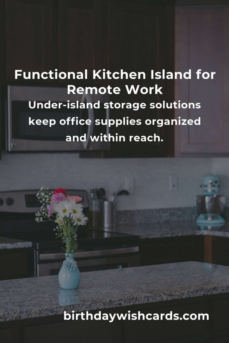 Innovative Kitchen Island Ideas for Remote Workers