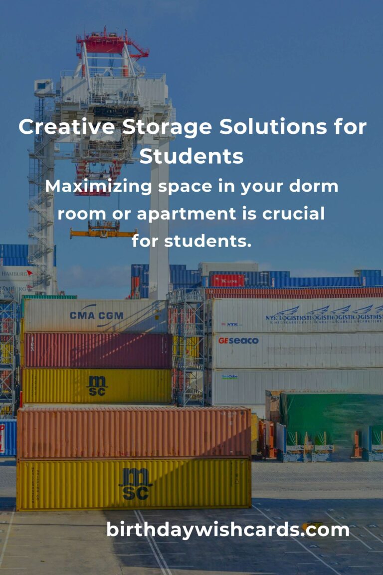Innovative Storage Solutions Ideas for Students