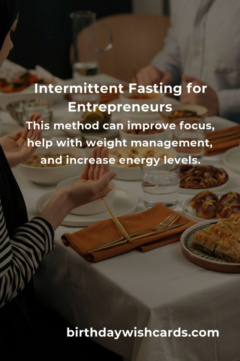 Intermittent Fasting: A Complete Guide for Small Business Owners