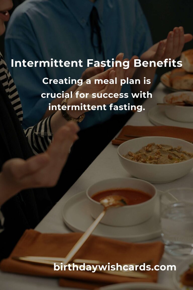 Intermittent Fasting Meal Plan for Effective Weight Loss