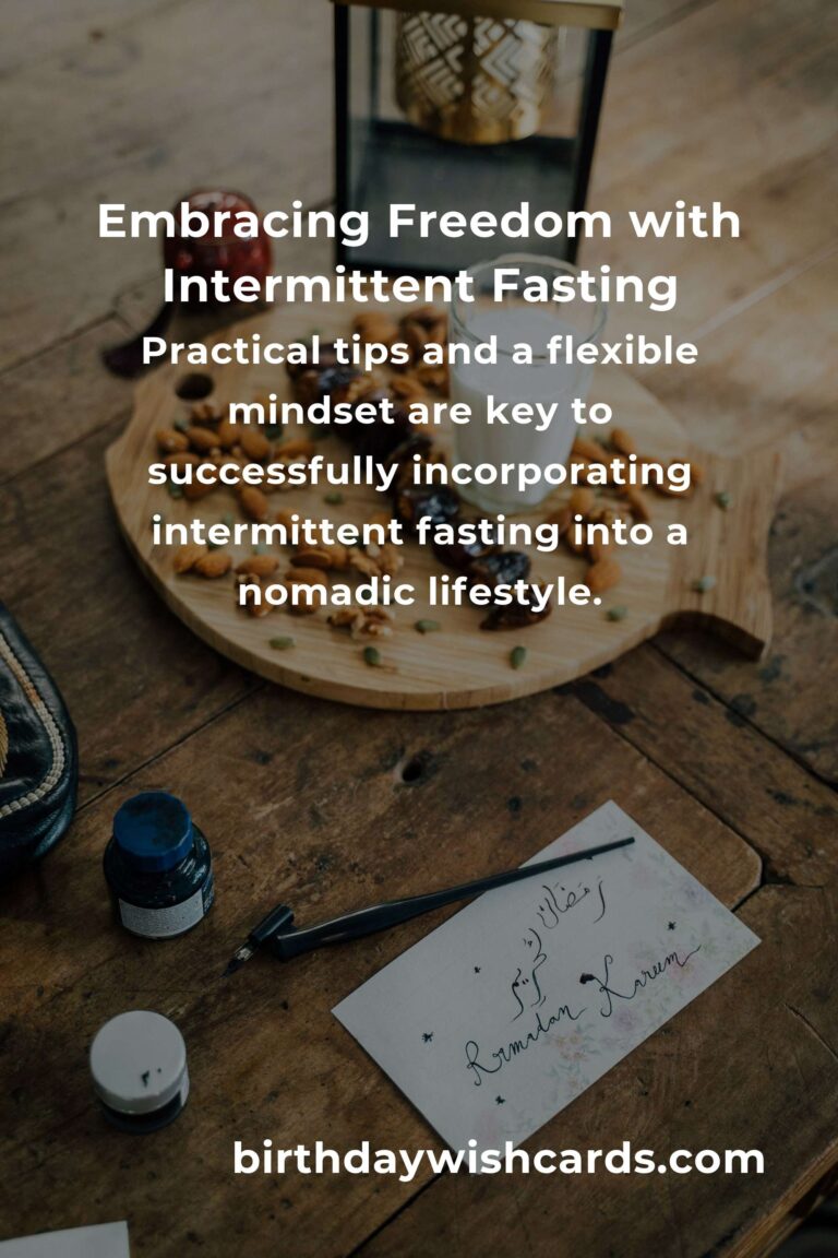 Intermittent Fasting for Digital Nomads: A Journey to Health and Freedom
