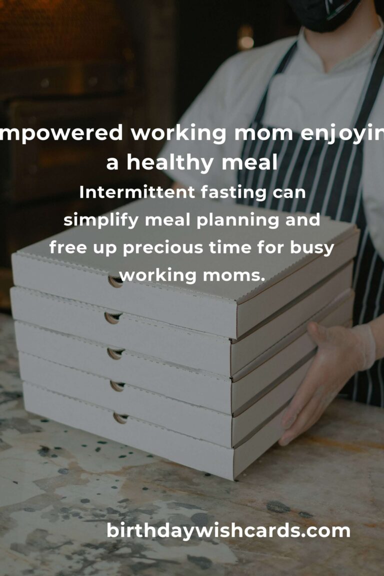 Intermittent Fasting for Working Moms: The Complete Guide to Finding Balance, Energy, and Wellness