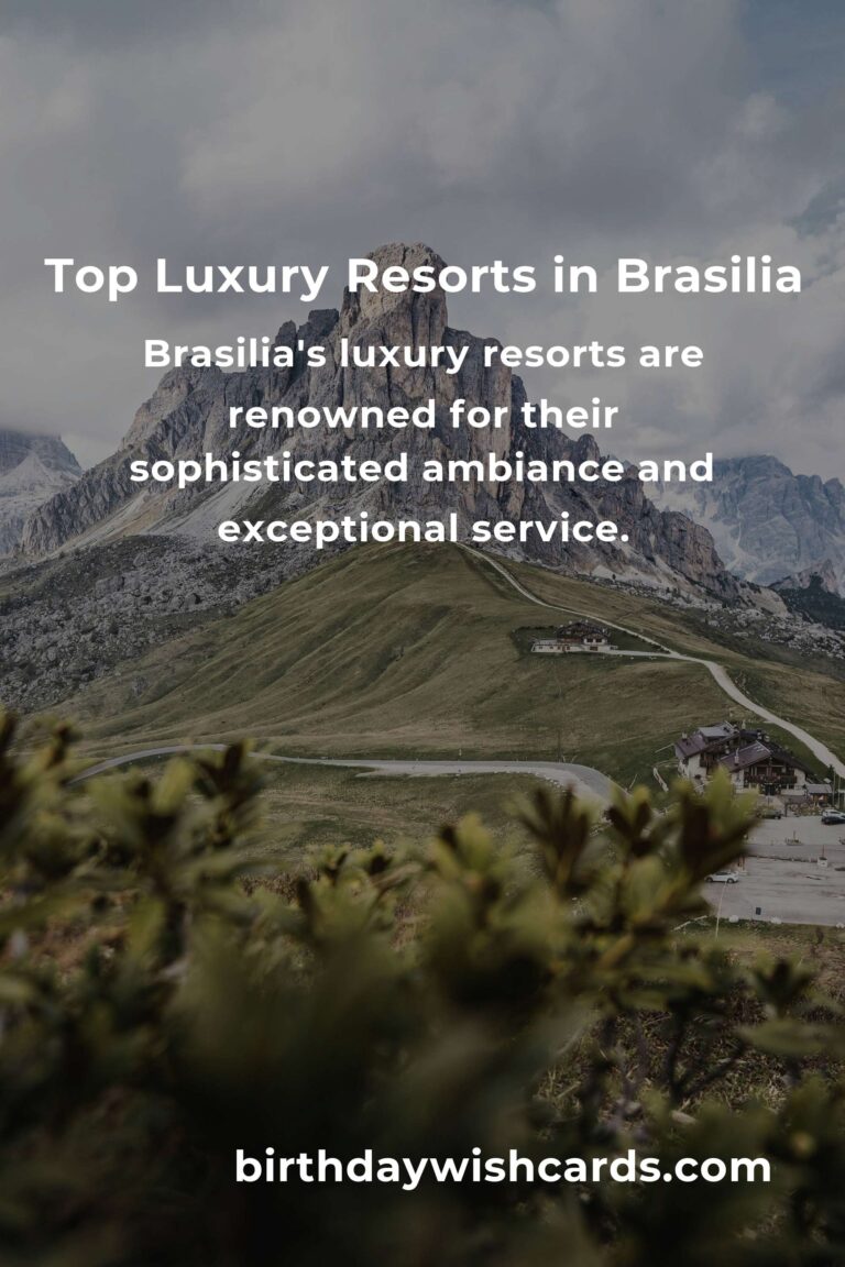 Luxury Resorts in Brasilia: An Ultimate Guide to Opulent Stays