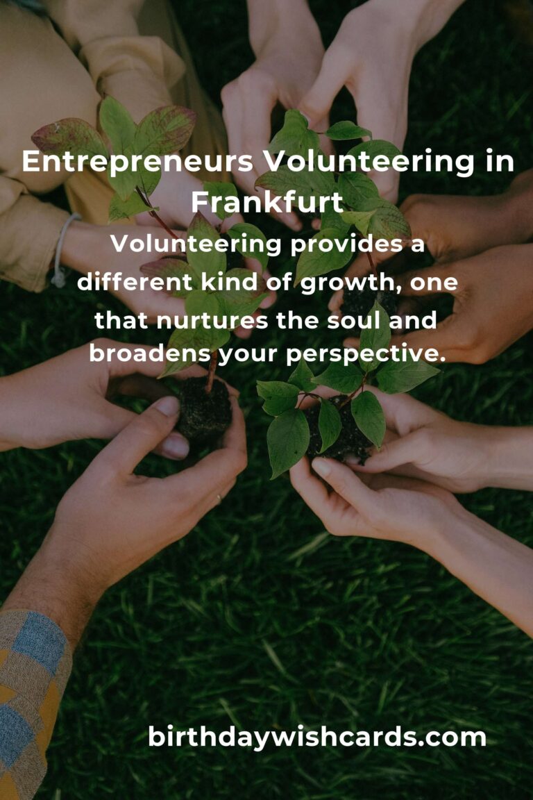 Making a Difference: A Heartfelt Guide to Volunteering for Entrepreneurs in Frankfurt