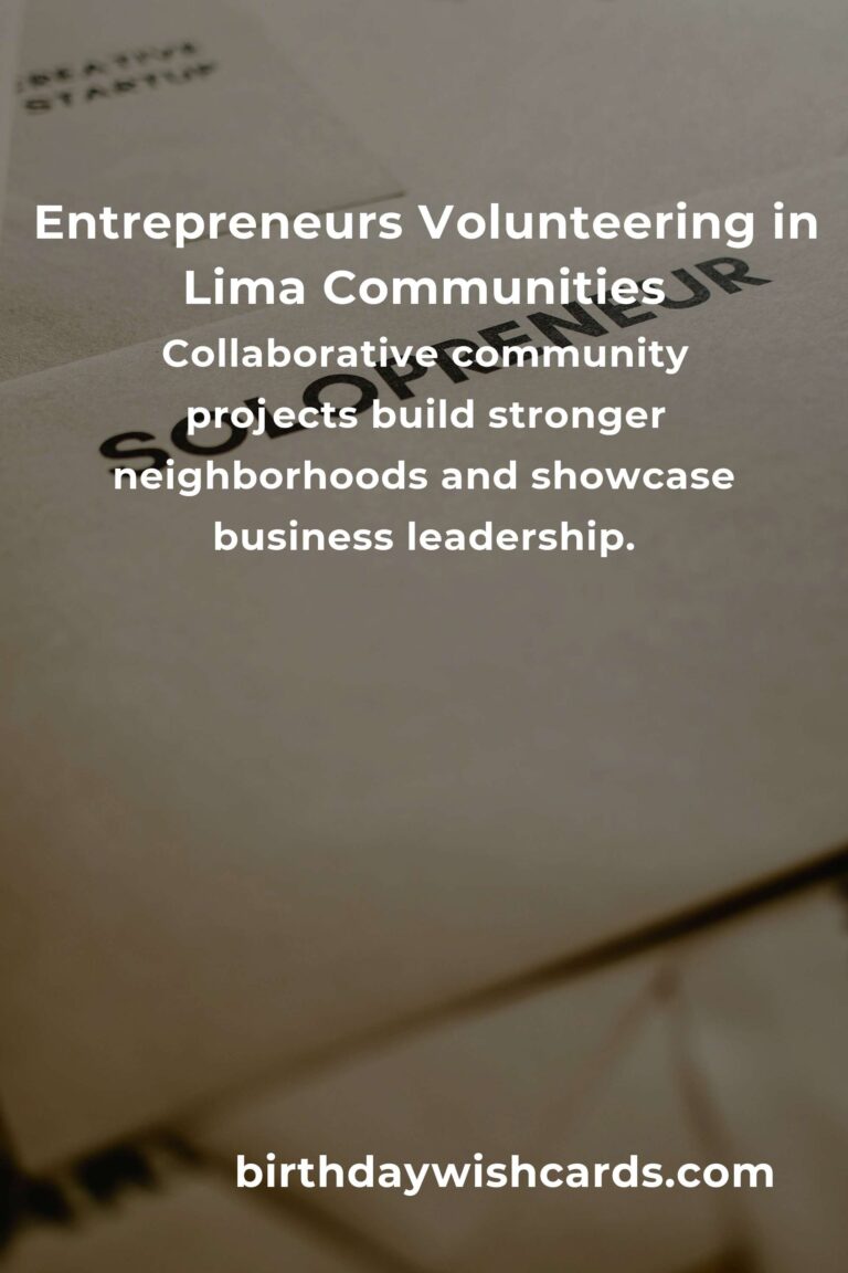 Making a Difference: Volunteer Opportunities for Small Business Owners in Lima