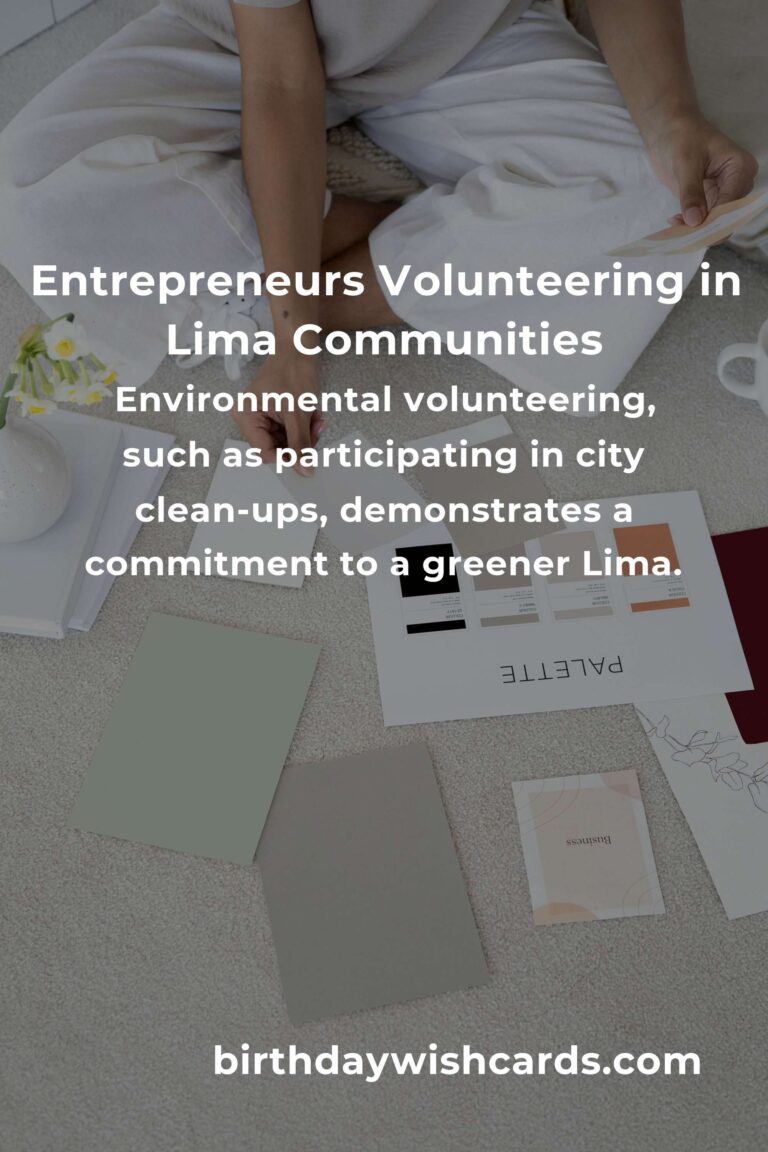 Making a Difference: Volunteer Opportunities for Small Business Owners in Lima