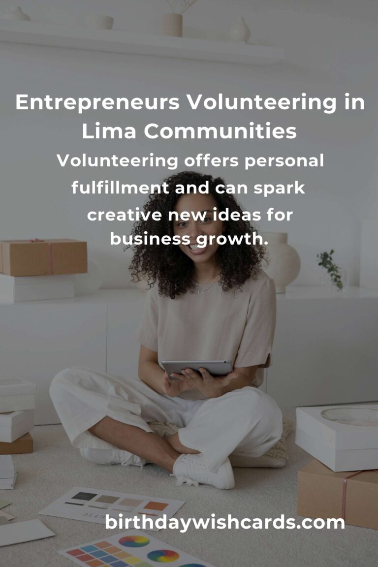Making a Difference: Volunteer Opportunities for Small Business Owners in Lima