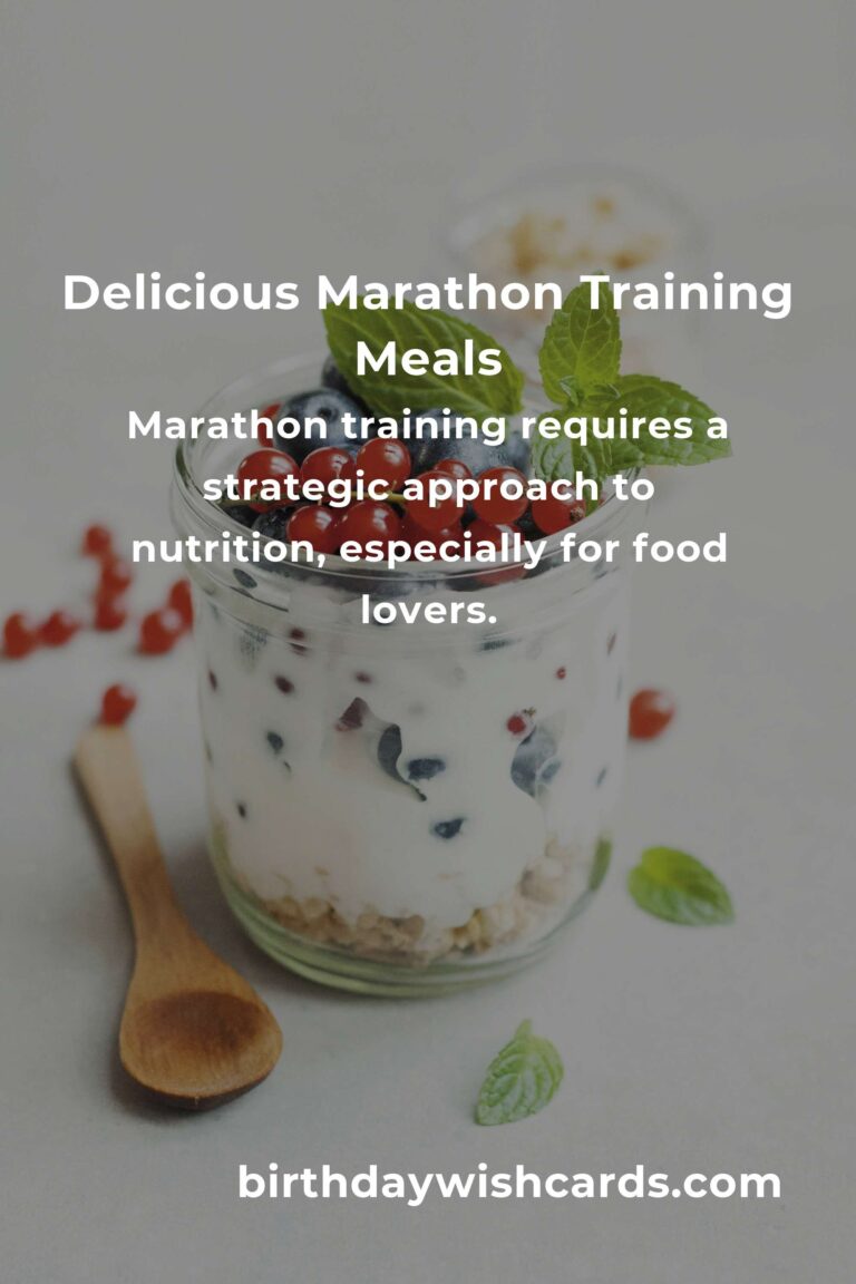Marathon Training for Food Lovers: Fueling Your Run with Delicious Nutrition