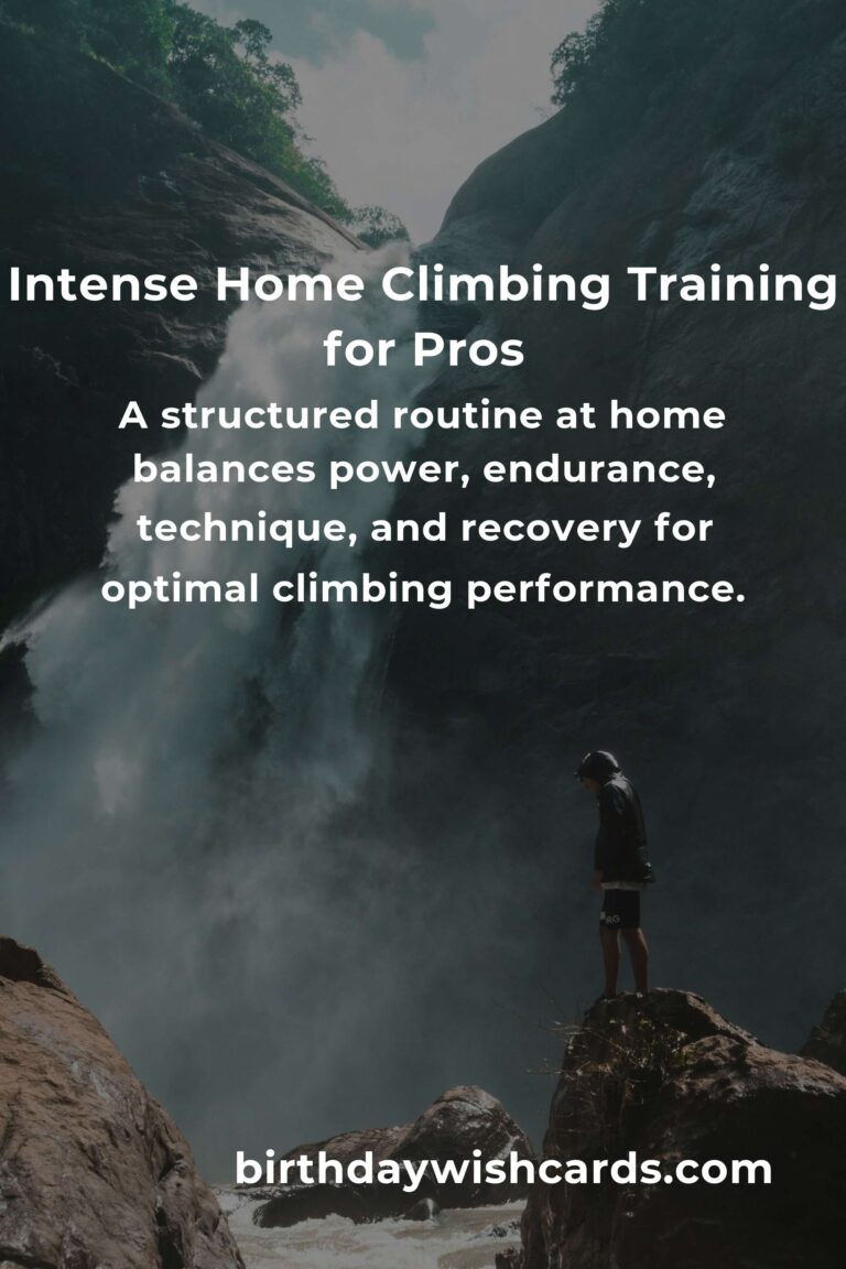 Master Your Ascent: The Ultimate Home Rock Climbing Routine for Professionals