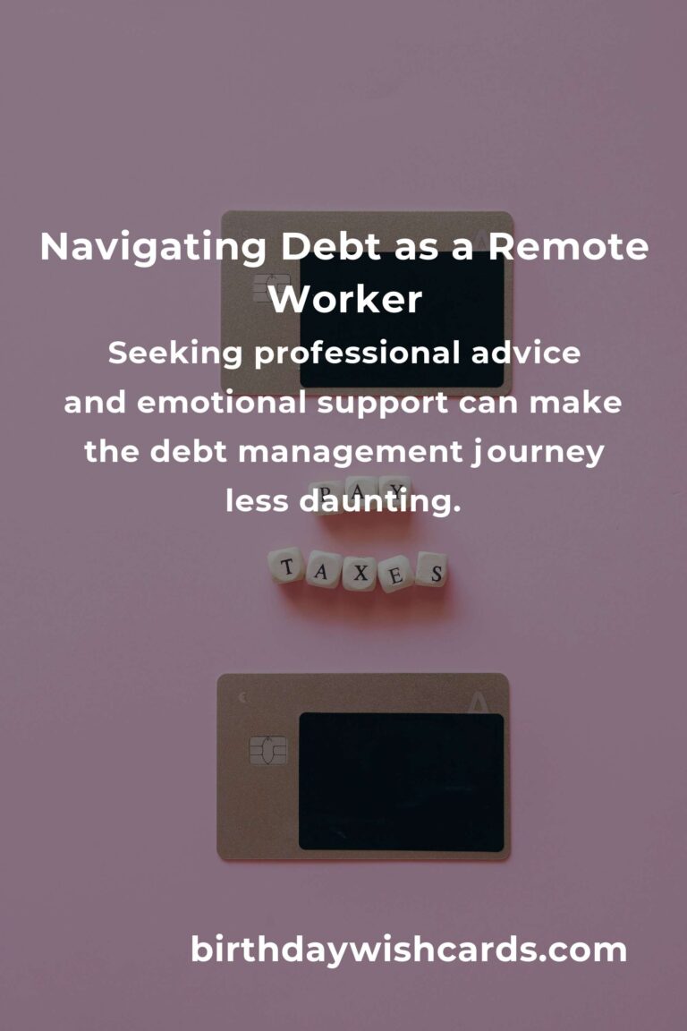 Mastering Debt Management: A Heartfelt Guide for Remote Workers