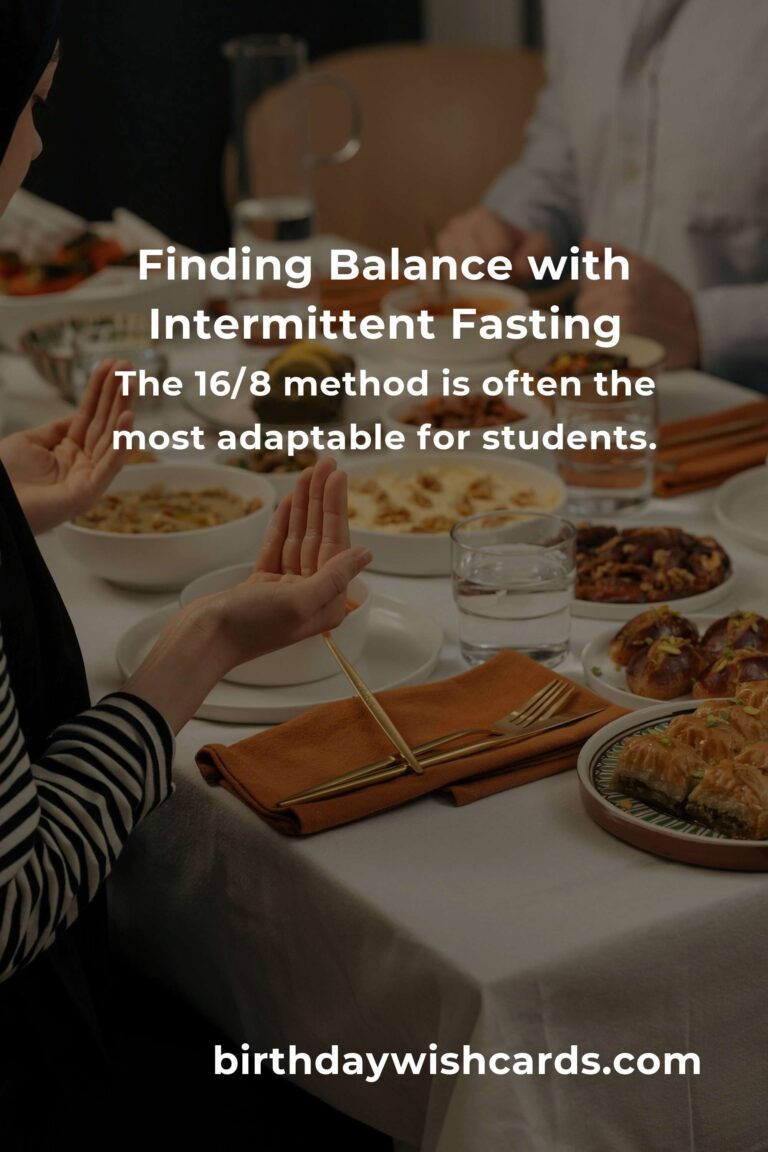 Mastering Intermittent Fasting: A Busy Student's Guide to Wellness and Balance