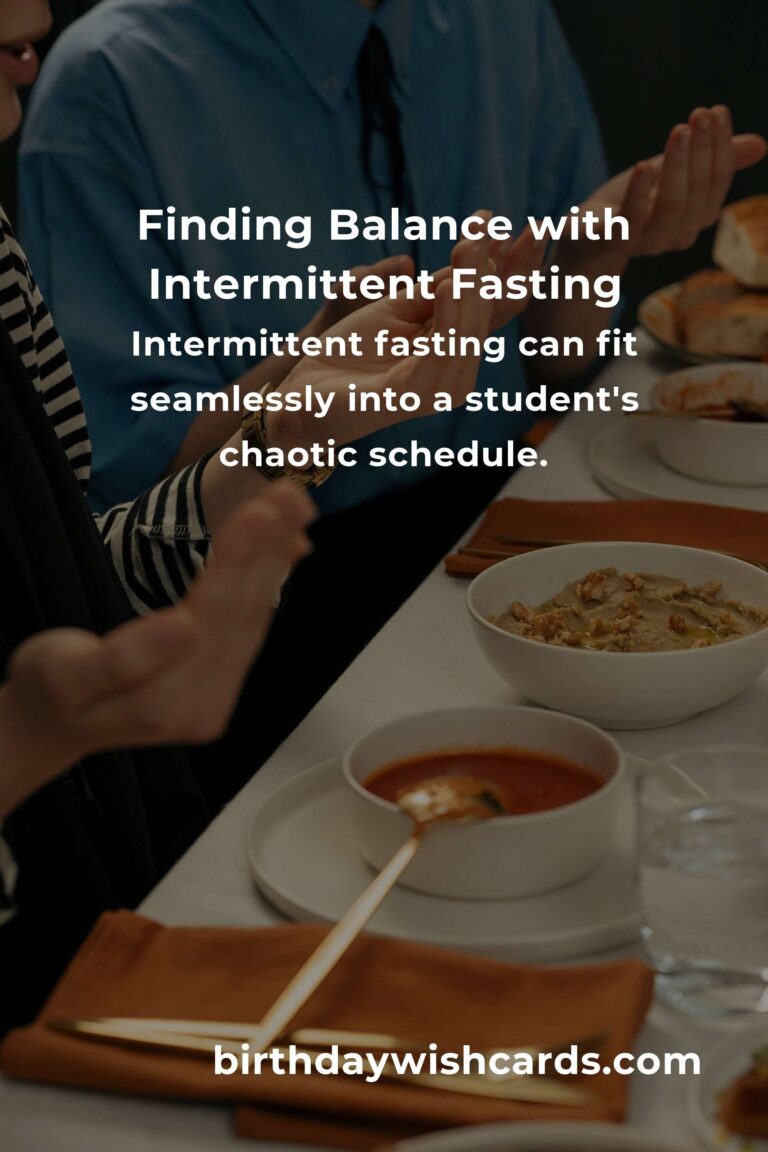 Mastering Intermittent Fasting: A Busy Student's Guide to Wellness and Balance