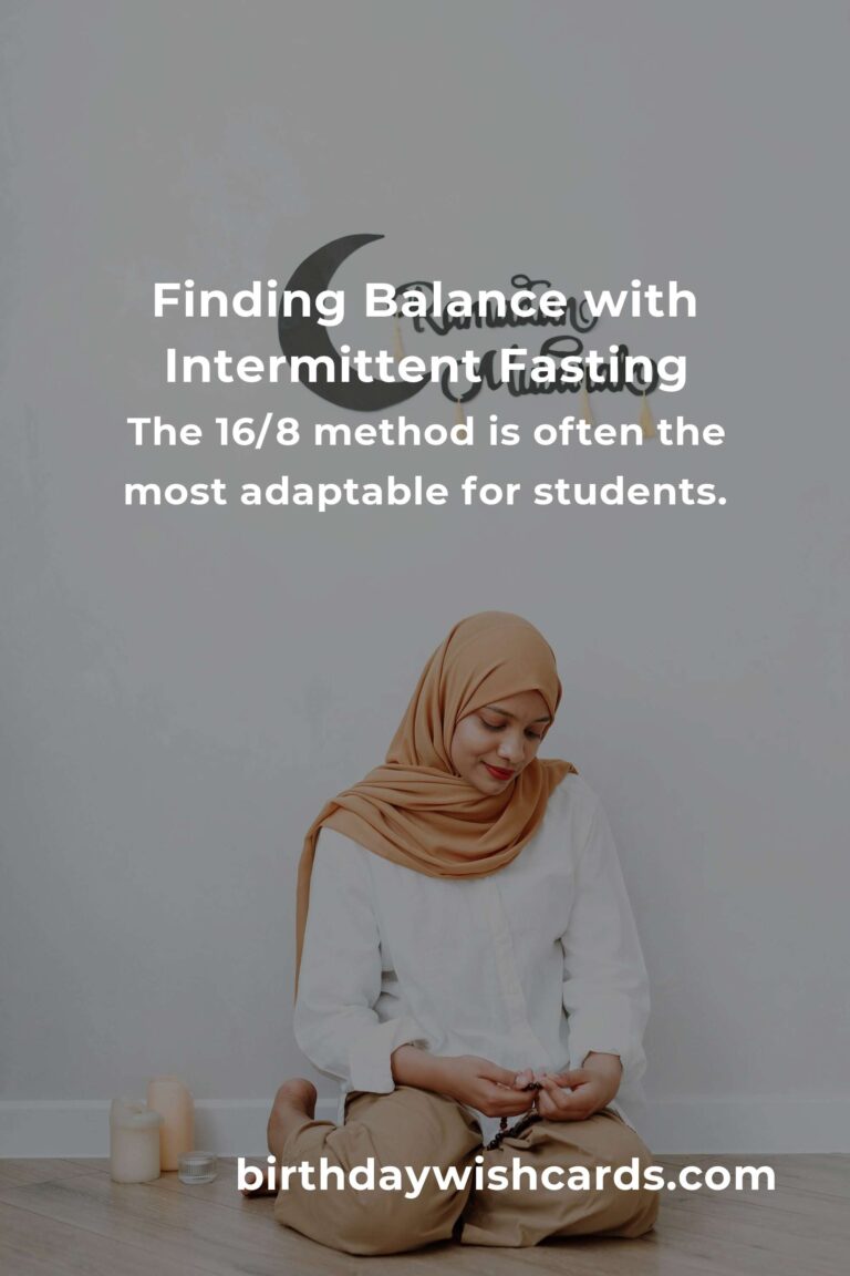 Mastering Intermittent Fasting: A Busy Student's Guide to Wellness and Balance
