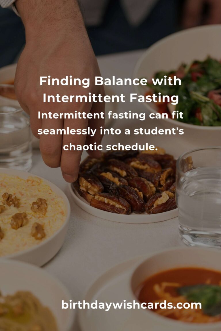 Mastering Intermittent Fasting: A Busy Student's Guide to Wellness and Balance