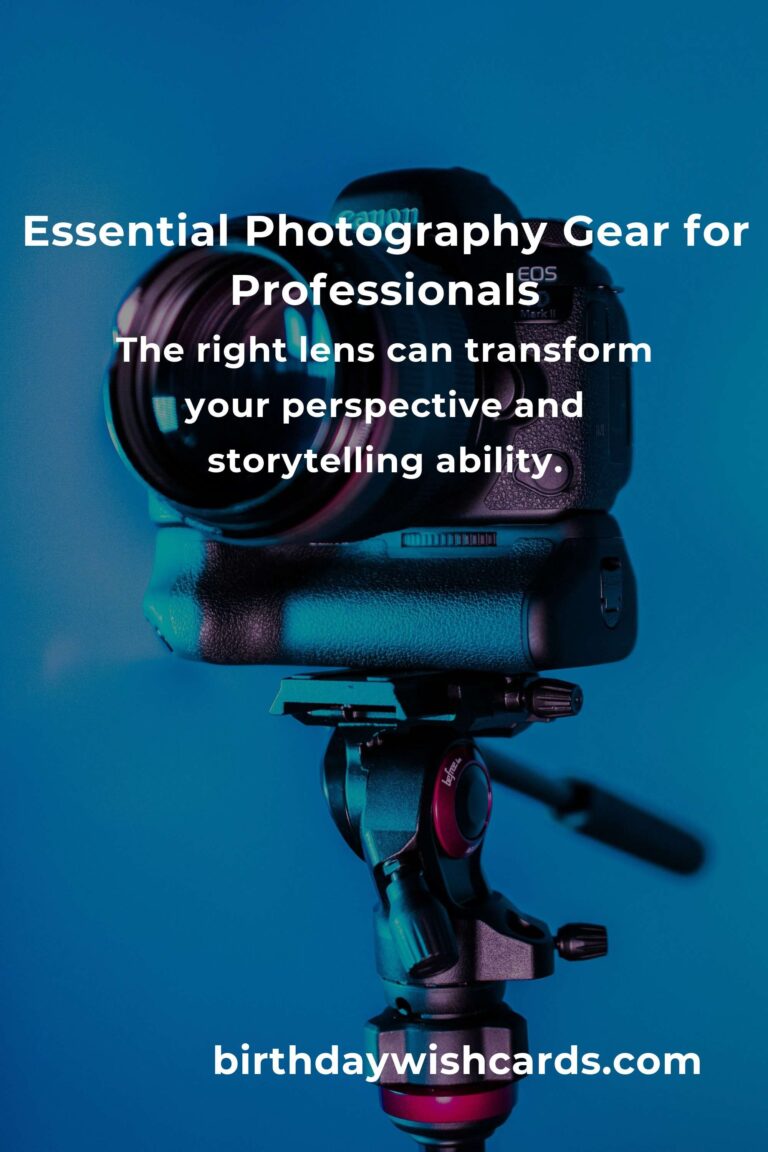 Mastering Photography Gear: The Heartfelt Journey of a Professional