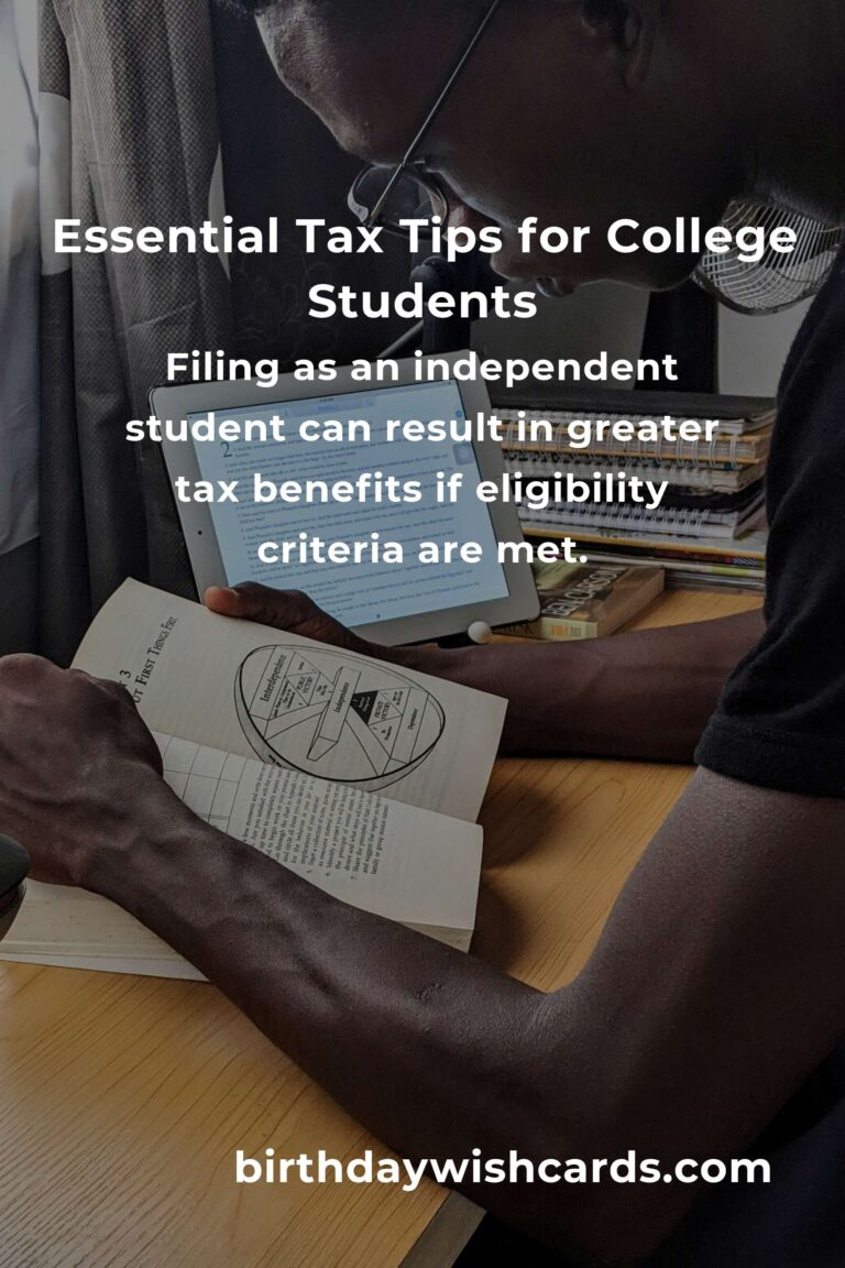 Maximize Your Tax Savings: Essential Tips for College Students in 2025