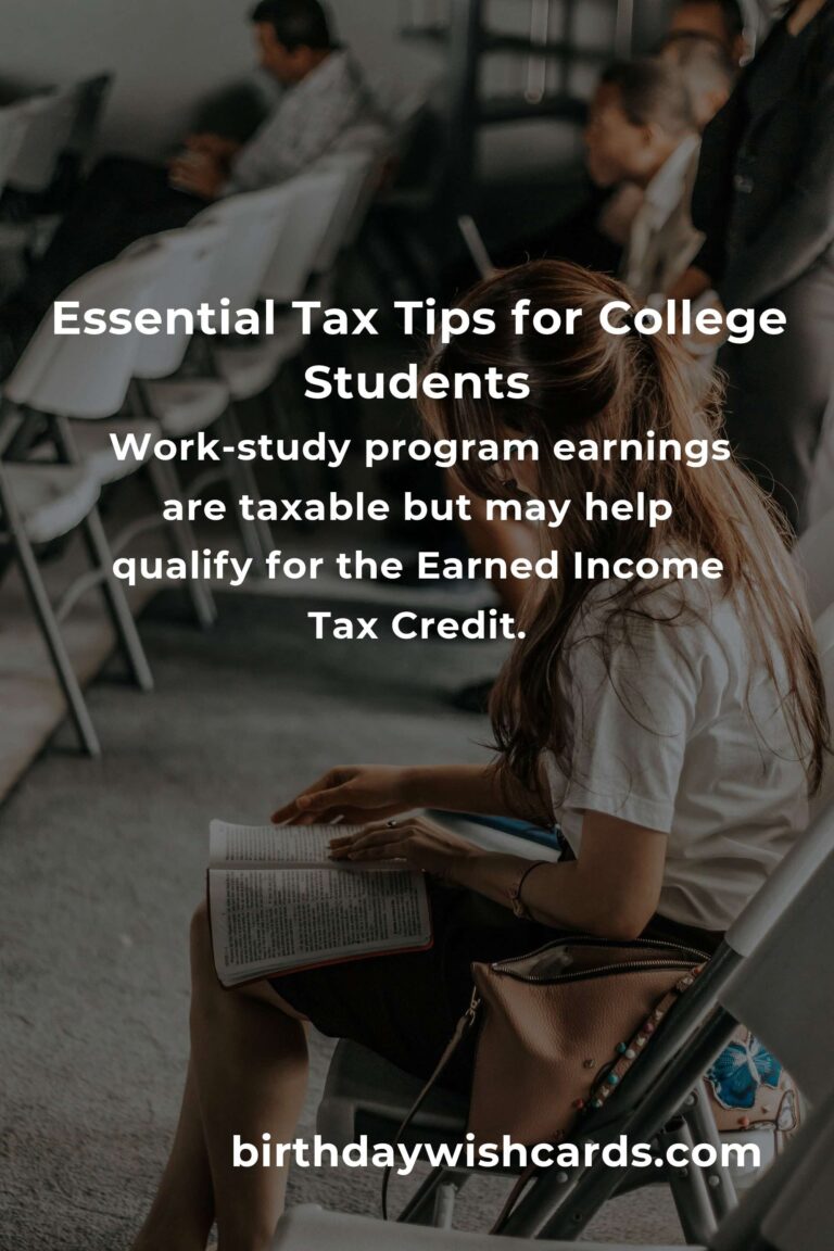 Maximize Your Tax Savings: Essential Tips for College Students in 2025