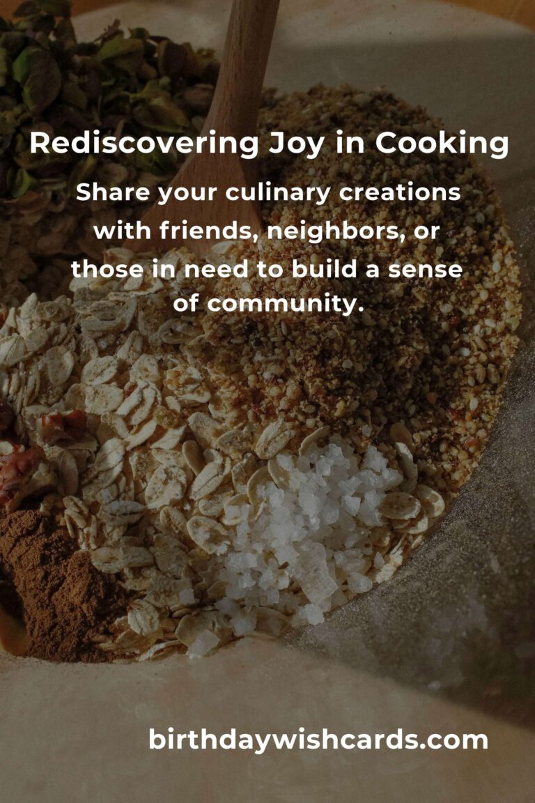 Meal Prep for Empty Nesters: A Heartfelt Guide to Rediscovering Joy in Cooking