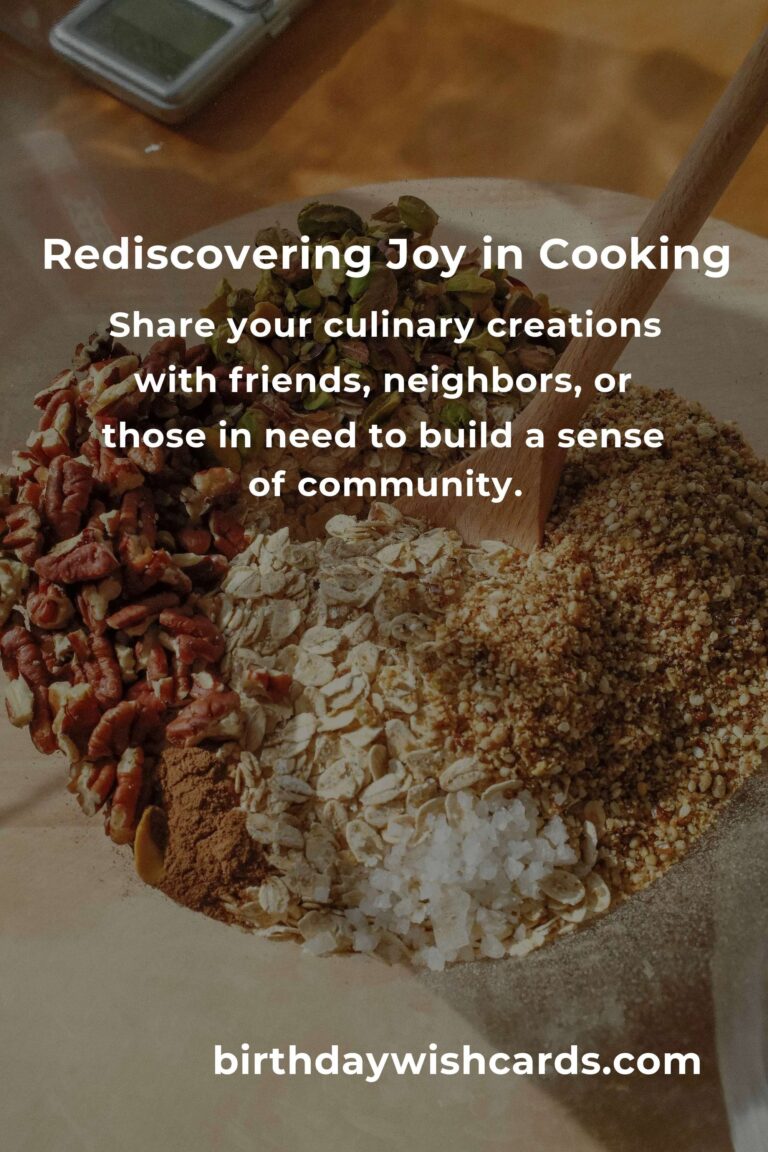 Meal Prep for Empty Nesters: A Heartfelt Guide to Rediscovering Joy in Cooking