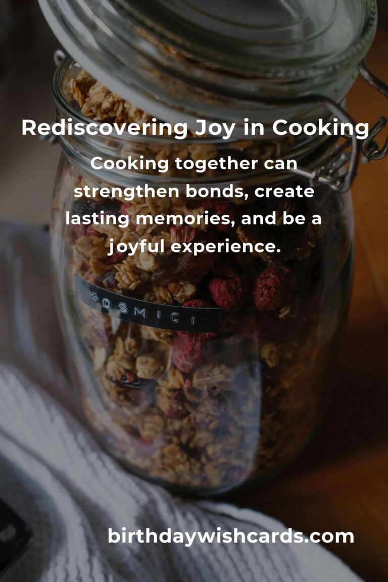 Meal Prep for Empty Nesters: A Heartfelt Guide to Rediscovering Joy in Cooking