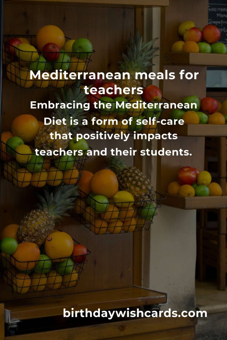 Mediterranean Diet for Teachers: The Complete Guide to Energy, Focus, and Wellbeing