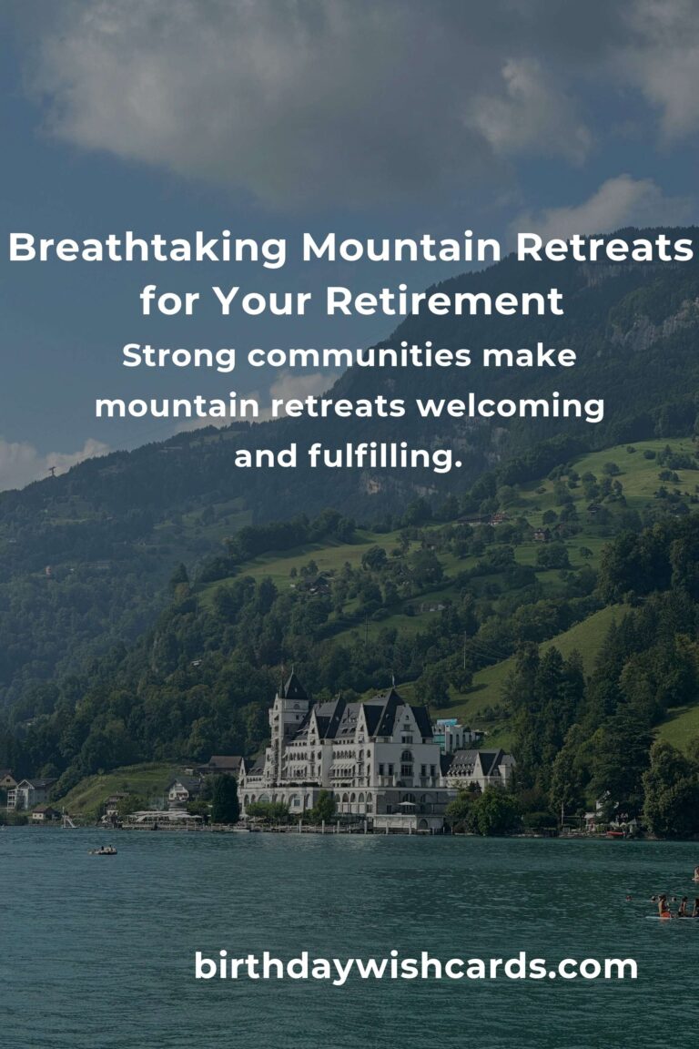 Mountain Retreats for Retirees in 2025: Find Your Peaceful Paradise in the Peaks