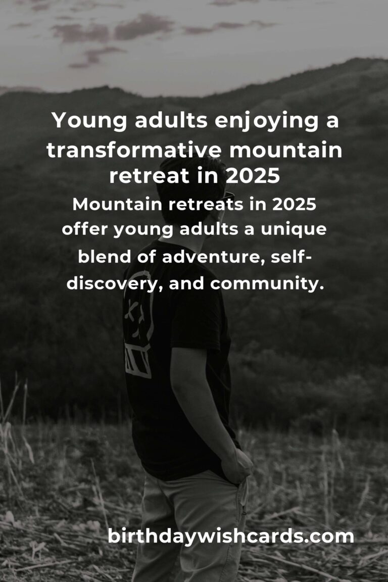 Mountain Retreats for Young Adults in 2025: Adventure, Connection, and Self-Discovery Await