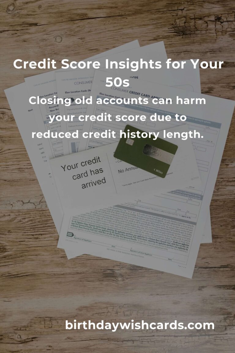 Navigating Your 50s: Essential Credit Score Mistakes to Avoid
