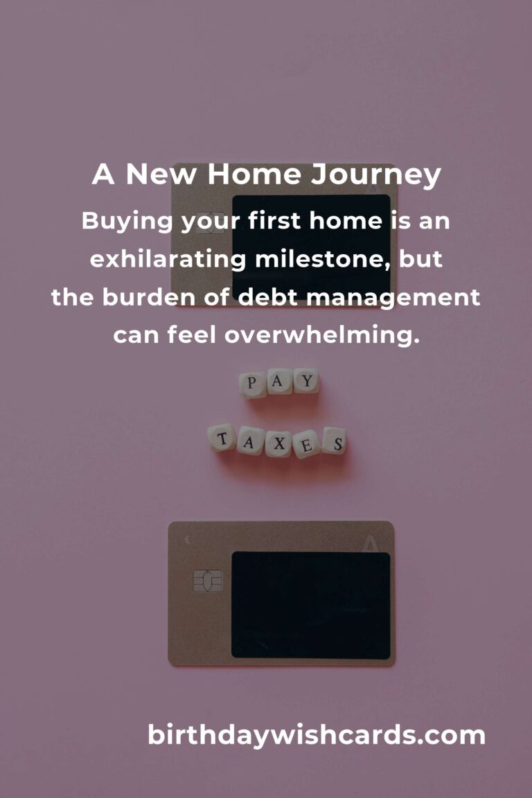 Navigating Your First Home: A Heartfelt Guide to Debt Management for New Buyers