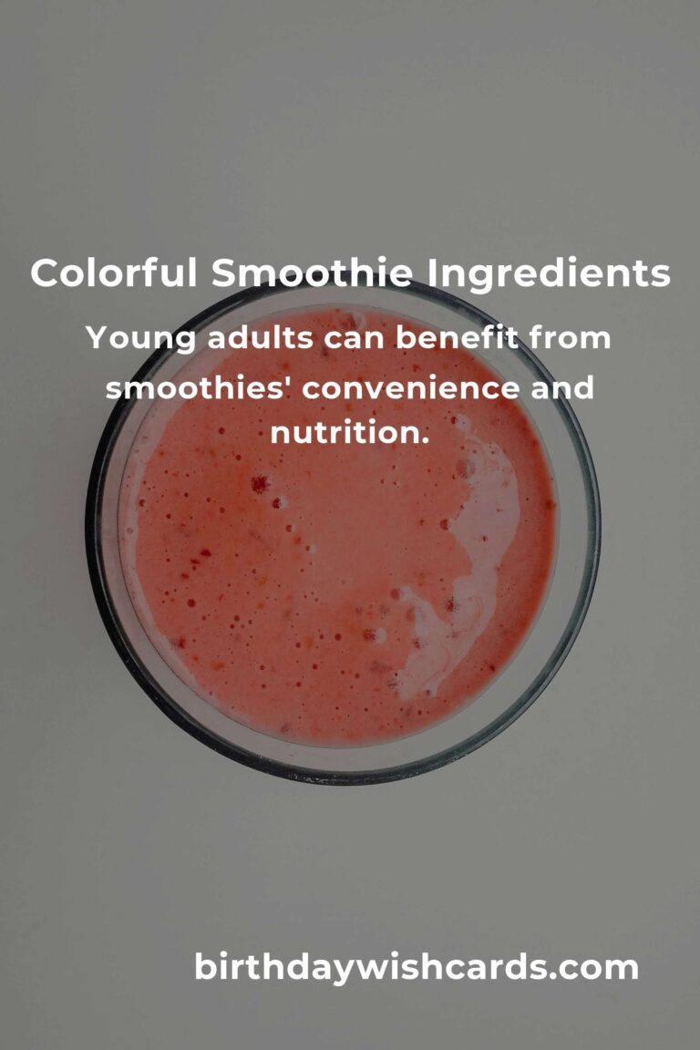 Nourishing Smoothie Recipes for Young Adults: A Heartfelt Guide to Wellness