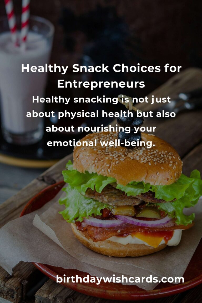 Nourishing Success: The Ultimate Guide to Healthy Snacks for Busy Entrepreneurs