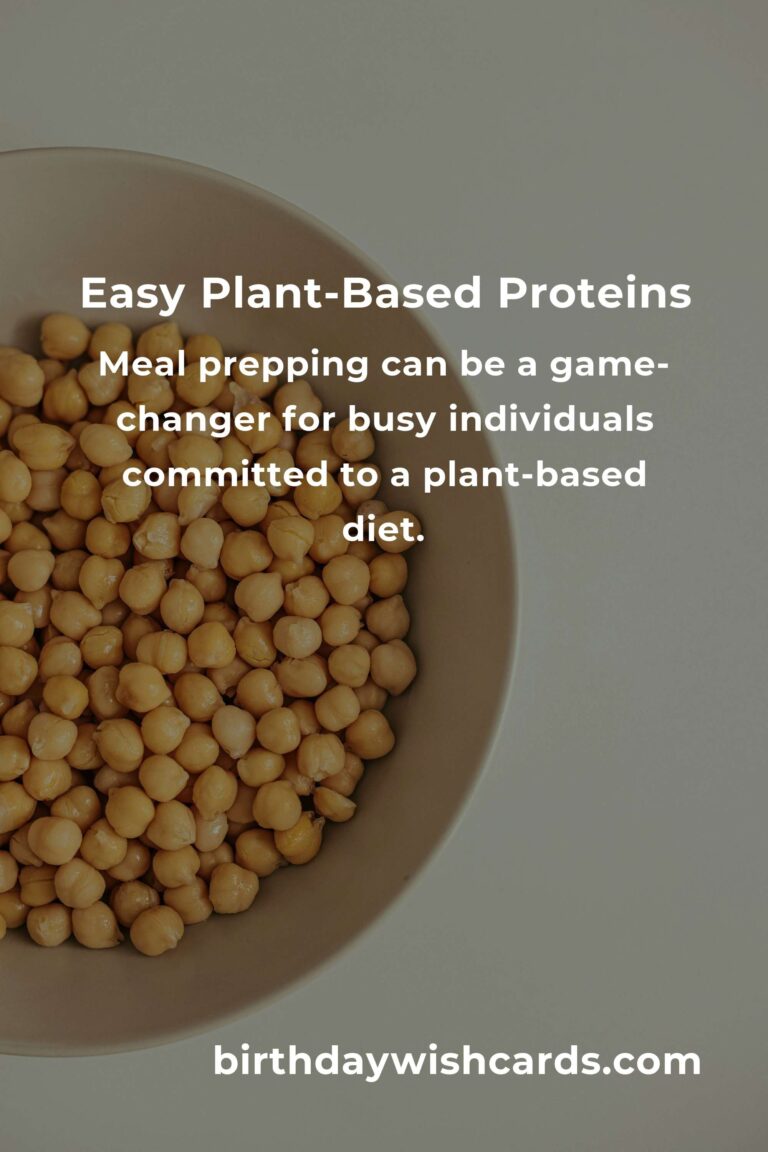 Nourishing Your Body: Easy Plant-Based Protein for the Busy Food Lover