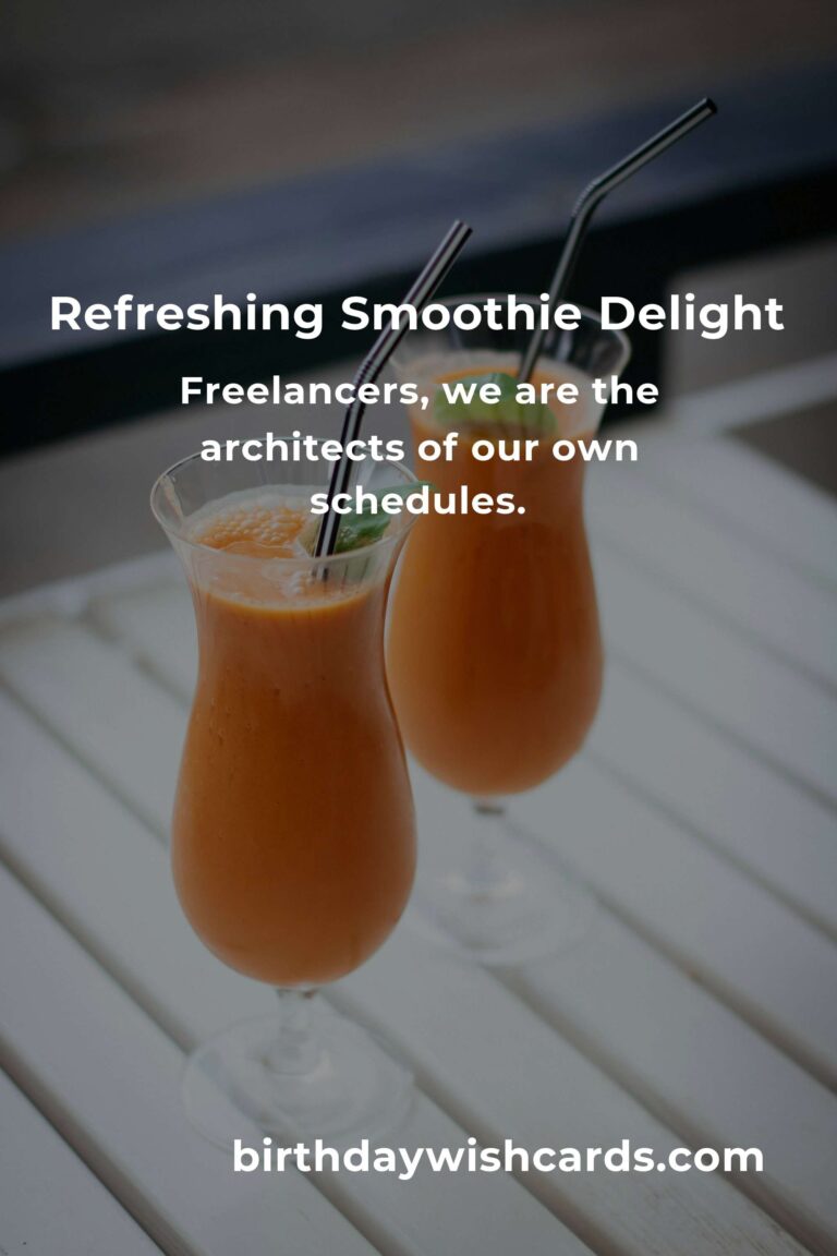 Nourishing Your Hustle: Healthy Smoothie Recipes for Freelancers with Heart