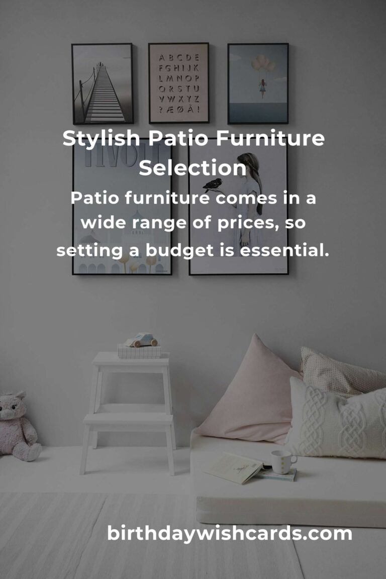 Patio Furniture Ideas for First-Time Buyers: Enhance Your Outdoor Space