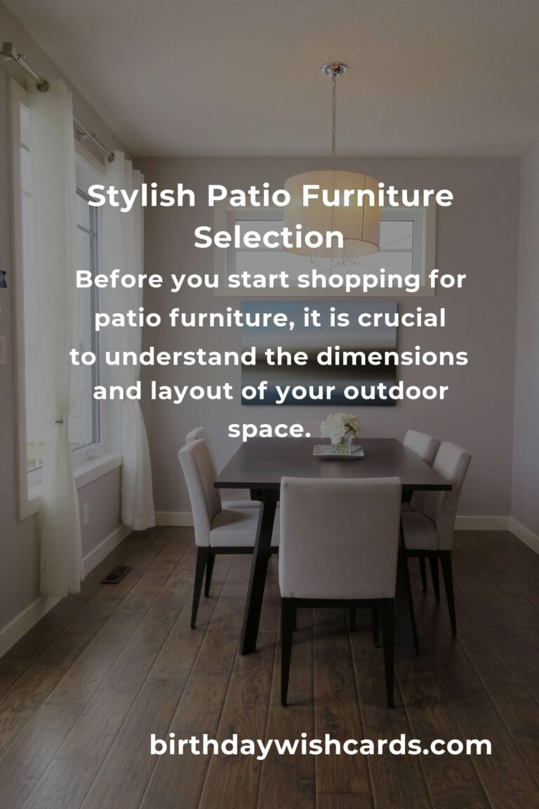 Patio Furniture Ideas for First-Time Buyers: Enhance Your Outdoor Space
