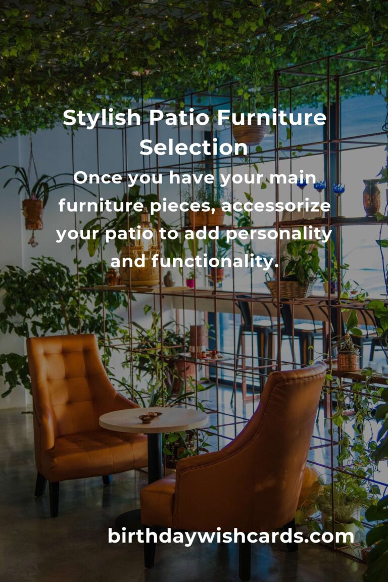 Patio Furniture Ideas for First-Time Buyers: Enhance Your Outdoor Space