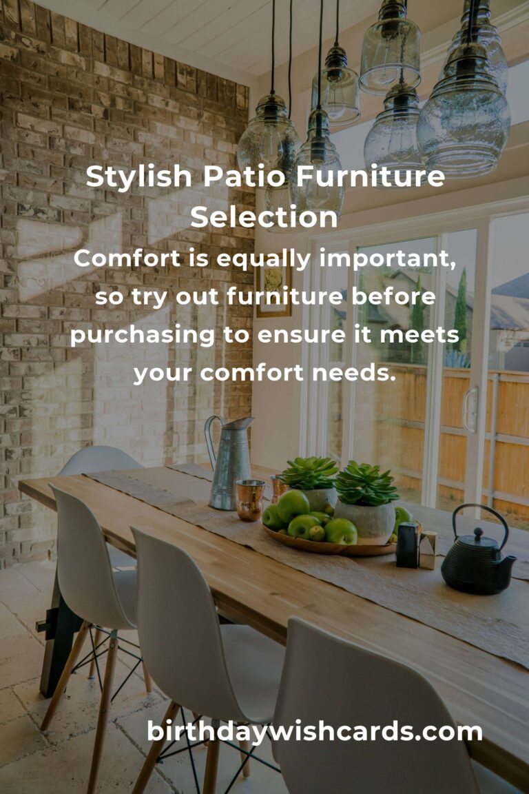 Patio Furniture Ideas for First-Time Buyers: Enhance Your Outdoor Space